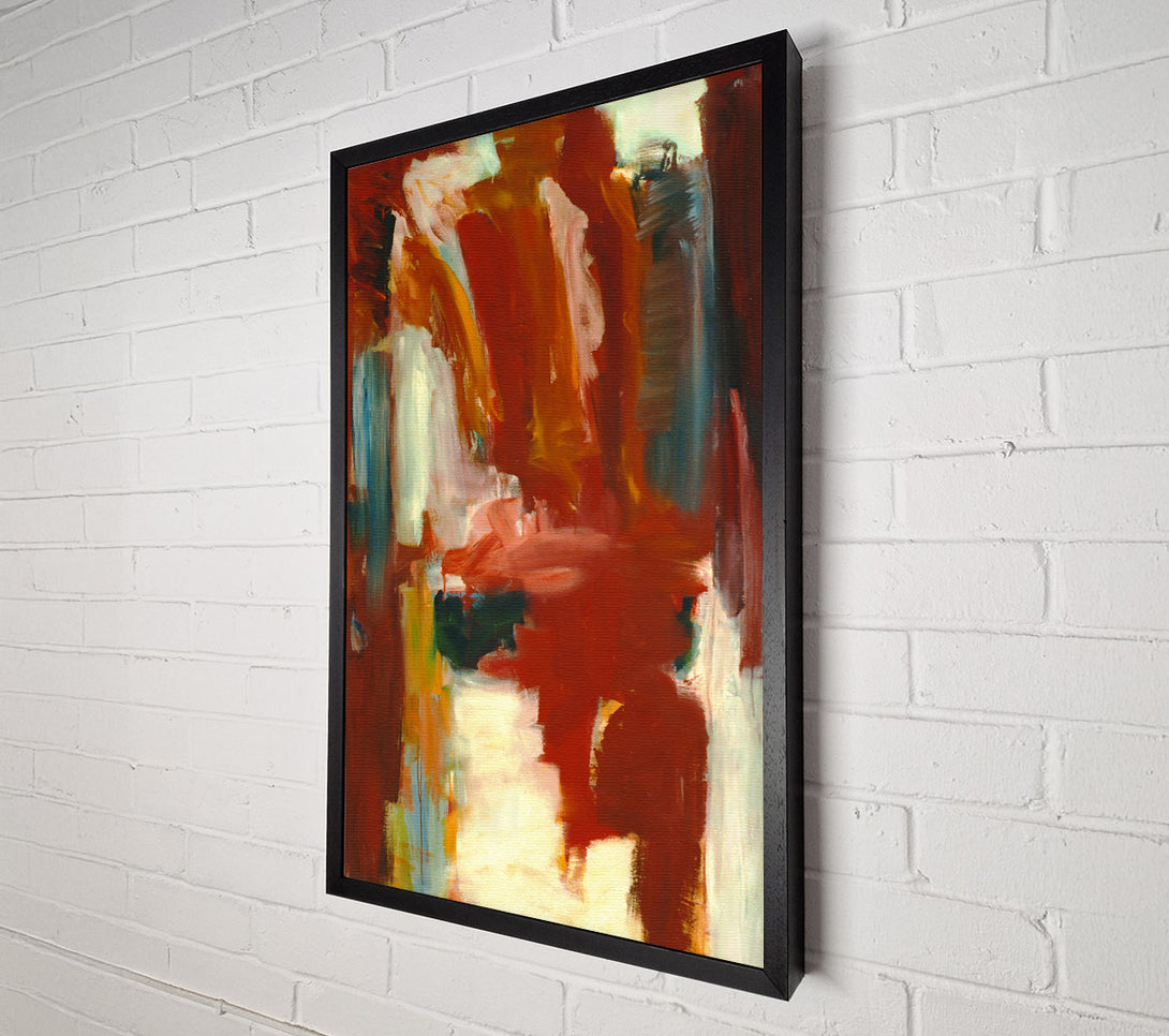  A Canvas Print of Crimson And Grey Strokes Canvas Art