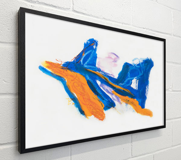 Azure And Amber Strokes