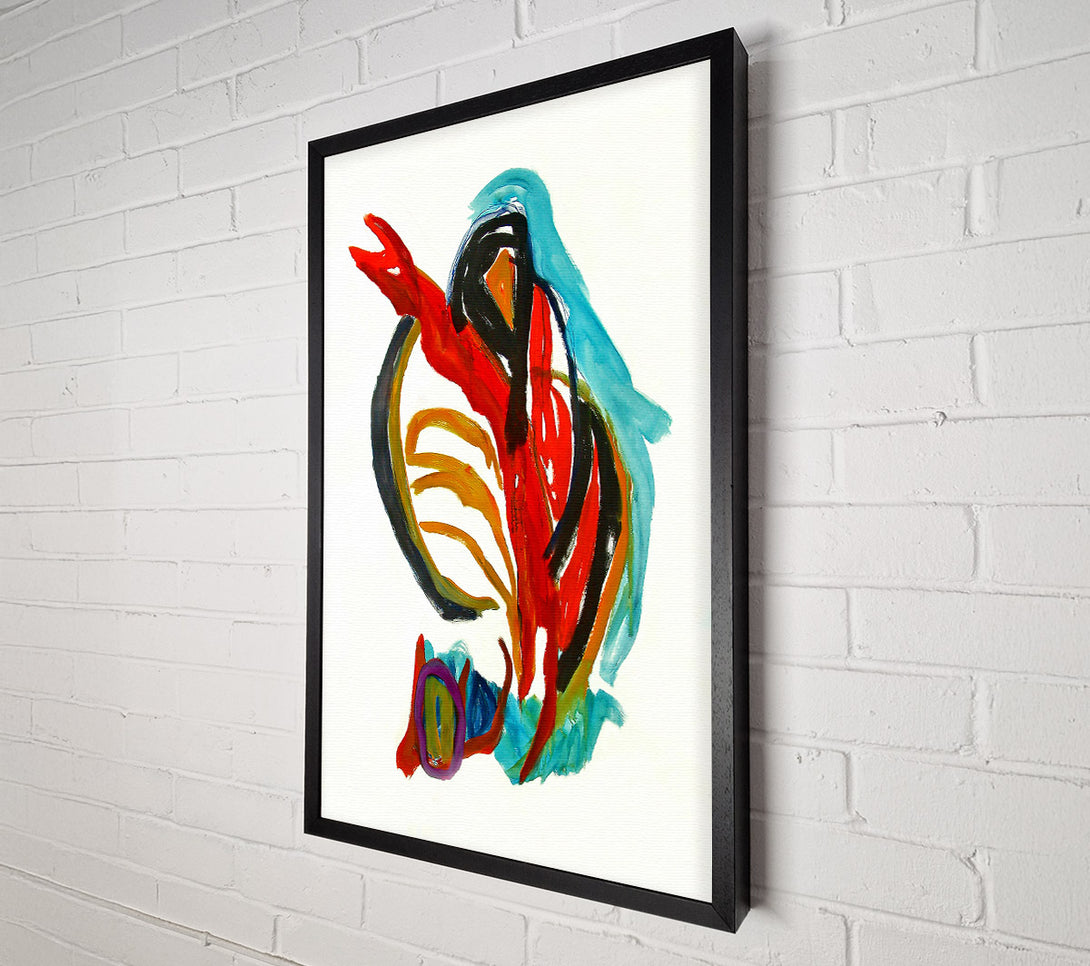  A Canvas Print of Crimson And Teal Dance Canvas Art
