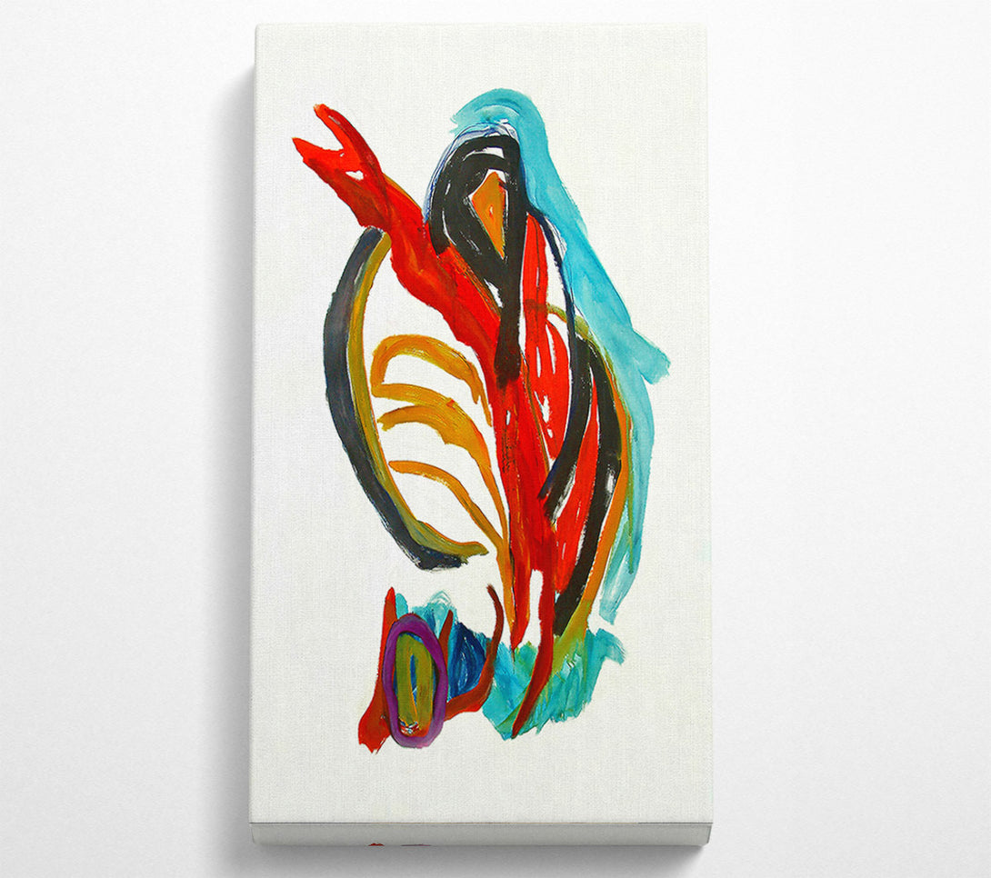  A Canvas Print of Crimson And Teal Dance Canvas Art