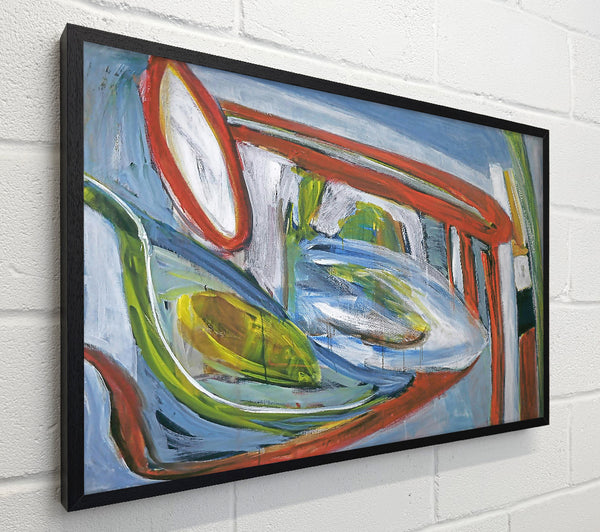 Red Swirling Abstraction