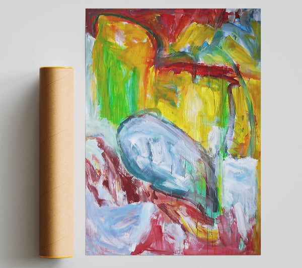 Blue Yellow Harmony Poster