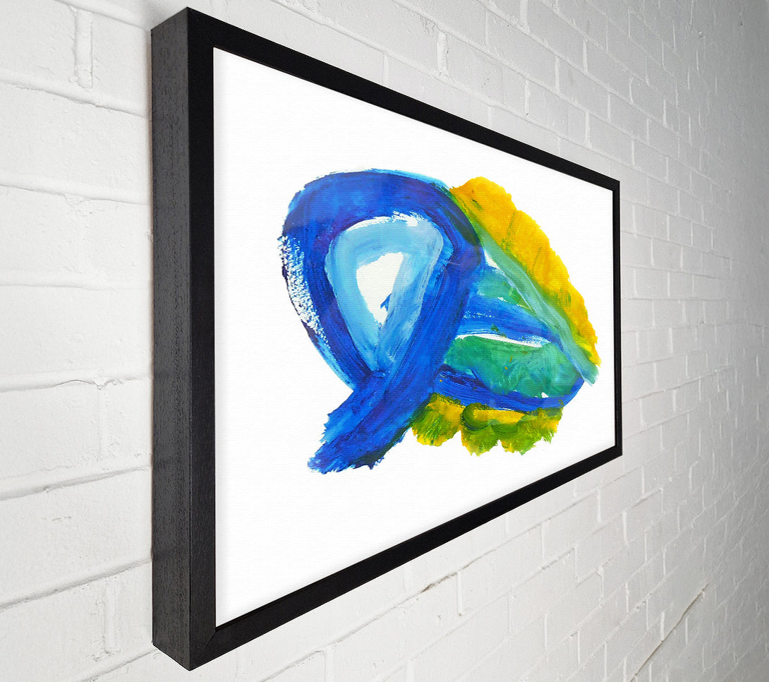 A Canvas Print of The Blue Swirl Canvas Print