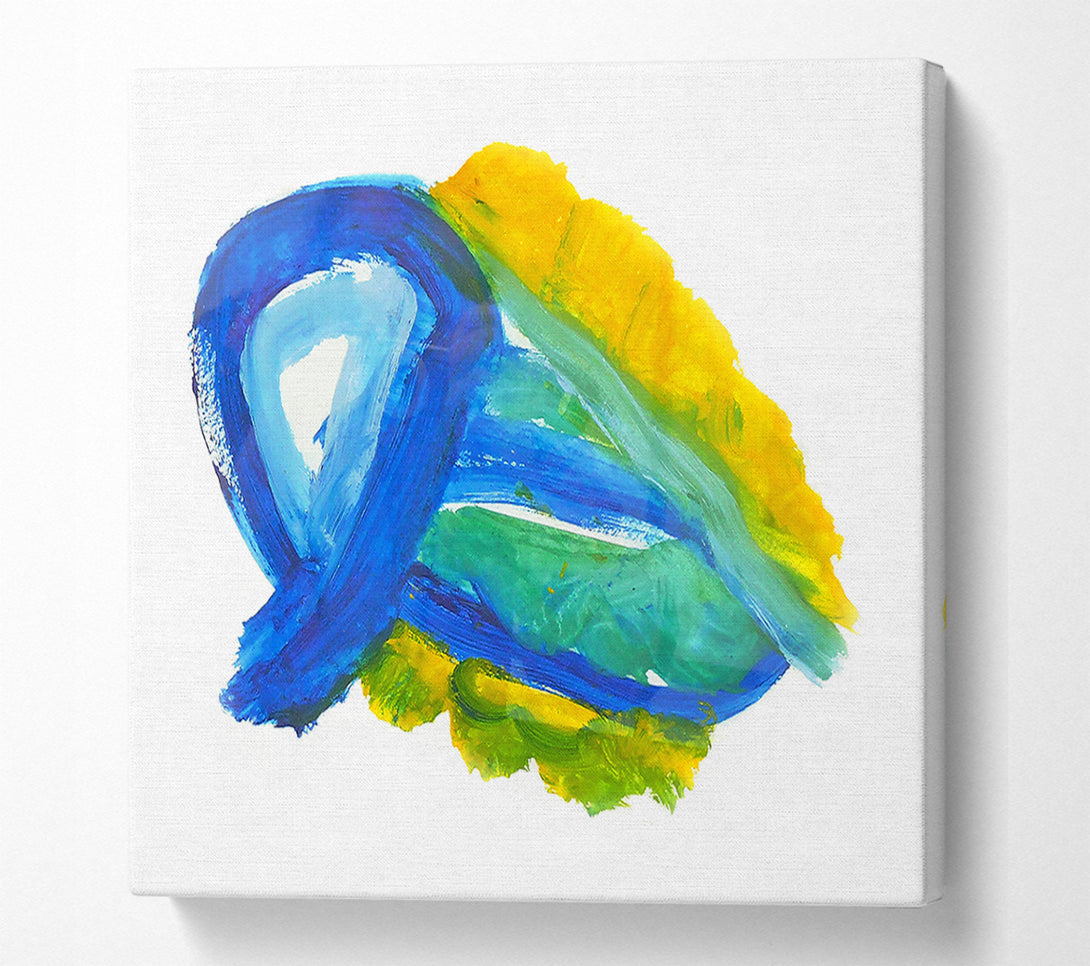  A Canvas Print of The Blue Swirl Canvas Print
