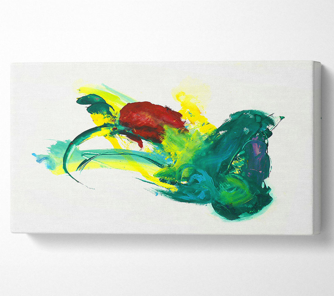  A Canvas Print of Emerald Burst Of Color Canvas Art