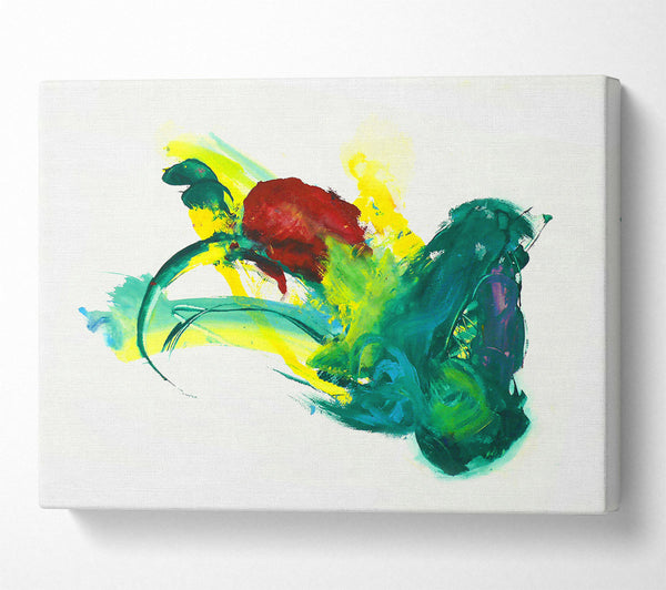  A Canvas Print of Emerald Burst Of Color Canvas Art