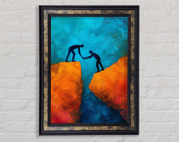 Helping Hand Framed Print