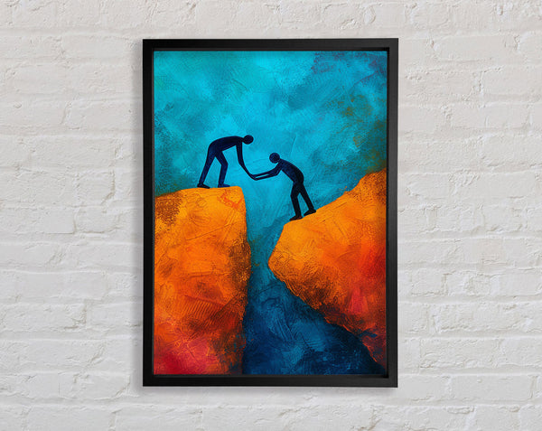 Helping Hand Framed Print