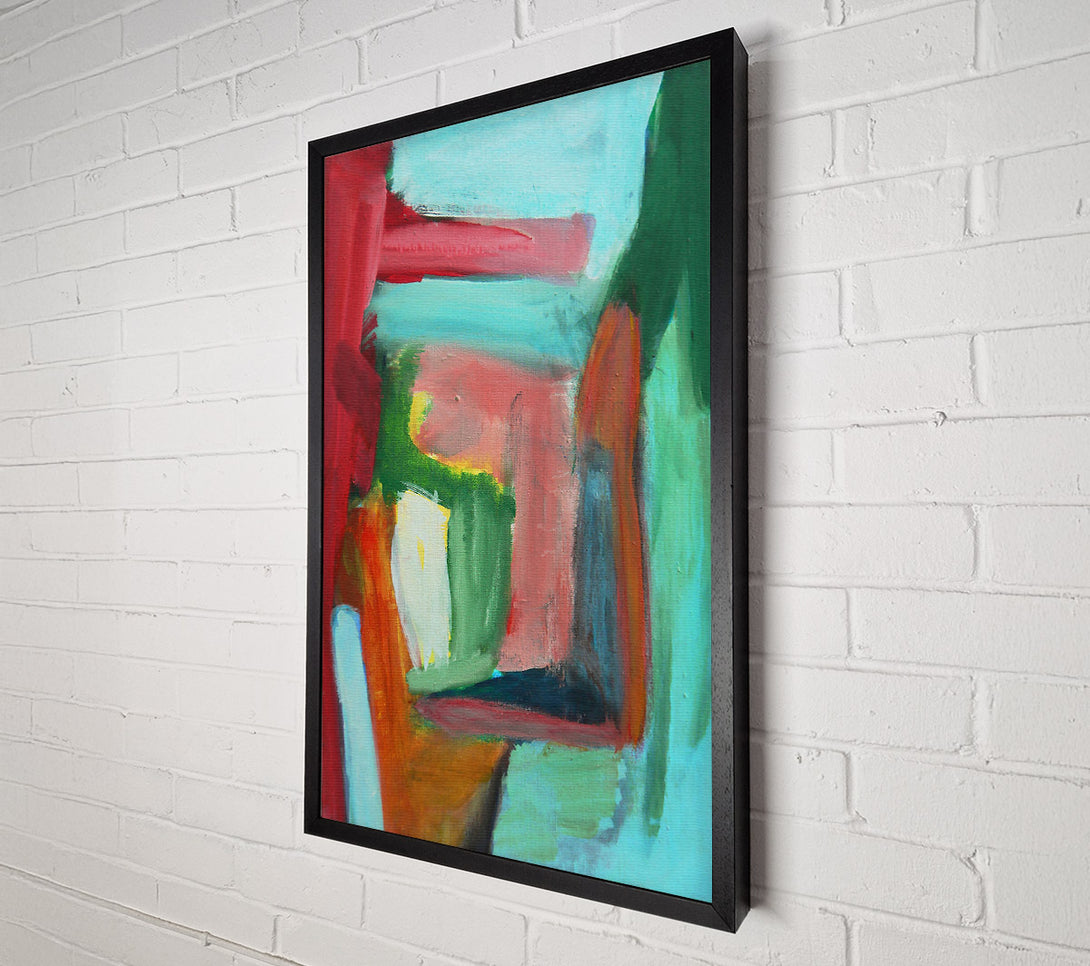  A Canvas Print of The Teal Tapestry Canvas Print