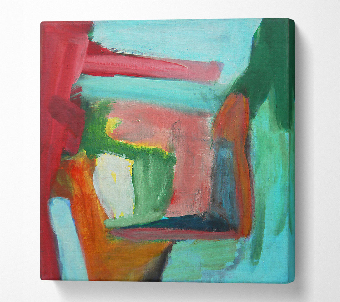  A Canvas Print of The Teal Tapestry Canvas Print