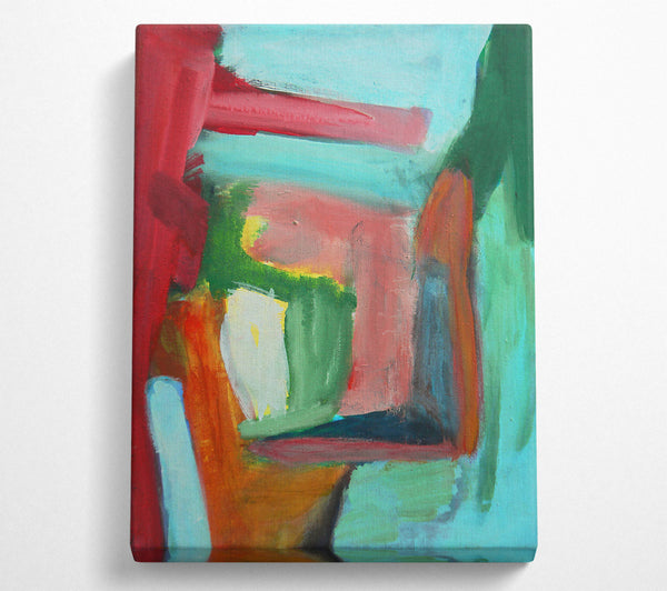  A Canvas Print of The Teal Tapestry Canvas Print