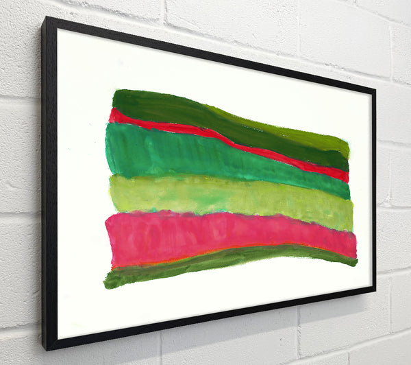 Pink And Green Layers