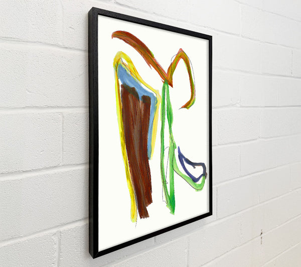 Brown Green Abstract