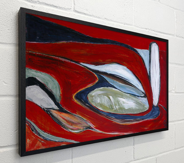 Crimson Swirls And Shapes