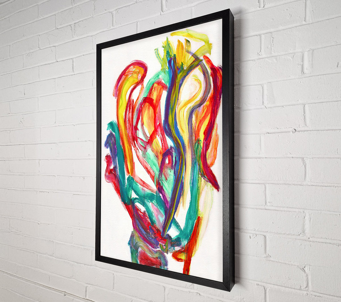  A Canvas Print of Emerald Green Swirl Canvas Art