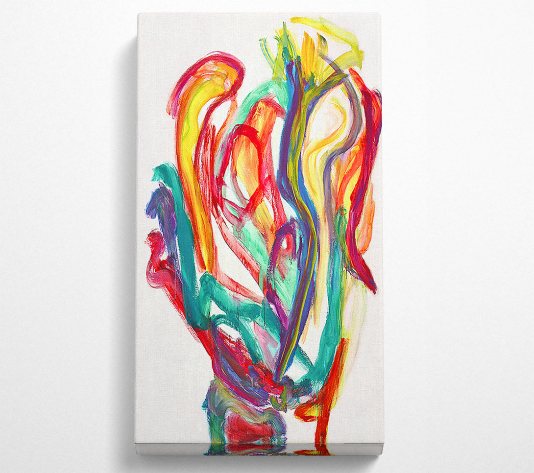  A Canvas Print of Emerald Green Swirl Canvas Art
