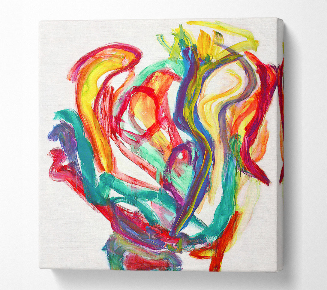  A Canvas Print of Emerald Green Swirl Canvas Art