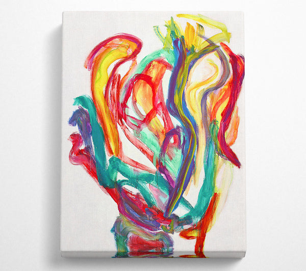  A Canvas Print of Emerald Green Swirl Canvas Art