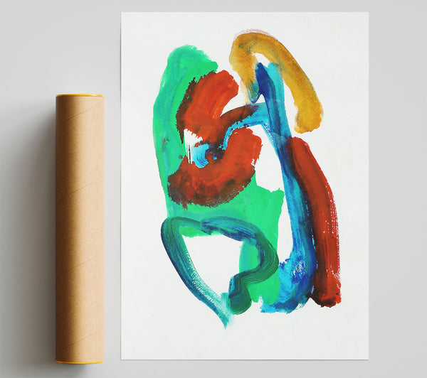 Emerald Blue Embrace Giclee Print