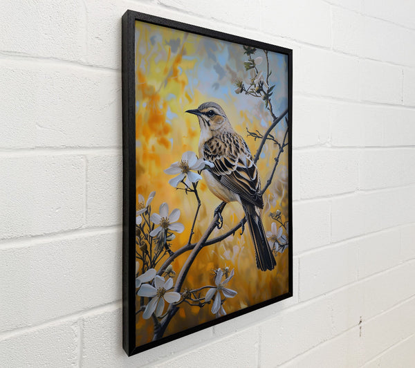 Golden Bird In Bloom