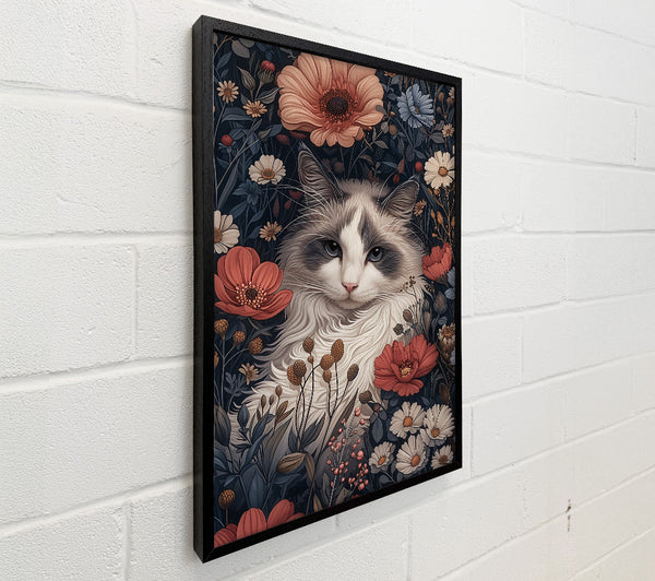 Crimson Cat In Bloom