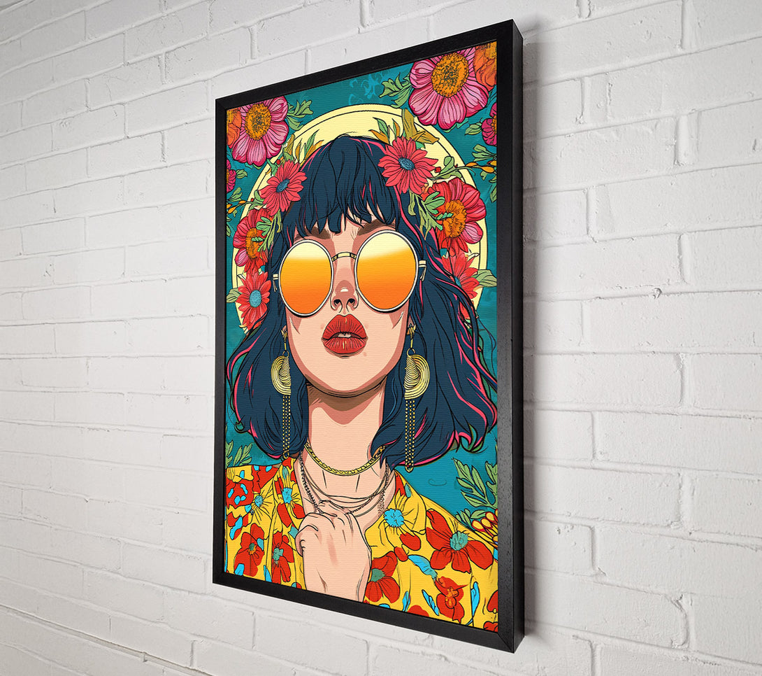  A Canvas Print of Golden Sun Gaze Canvas Wall Art