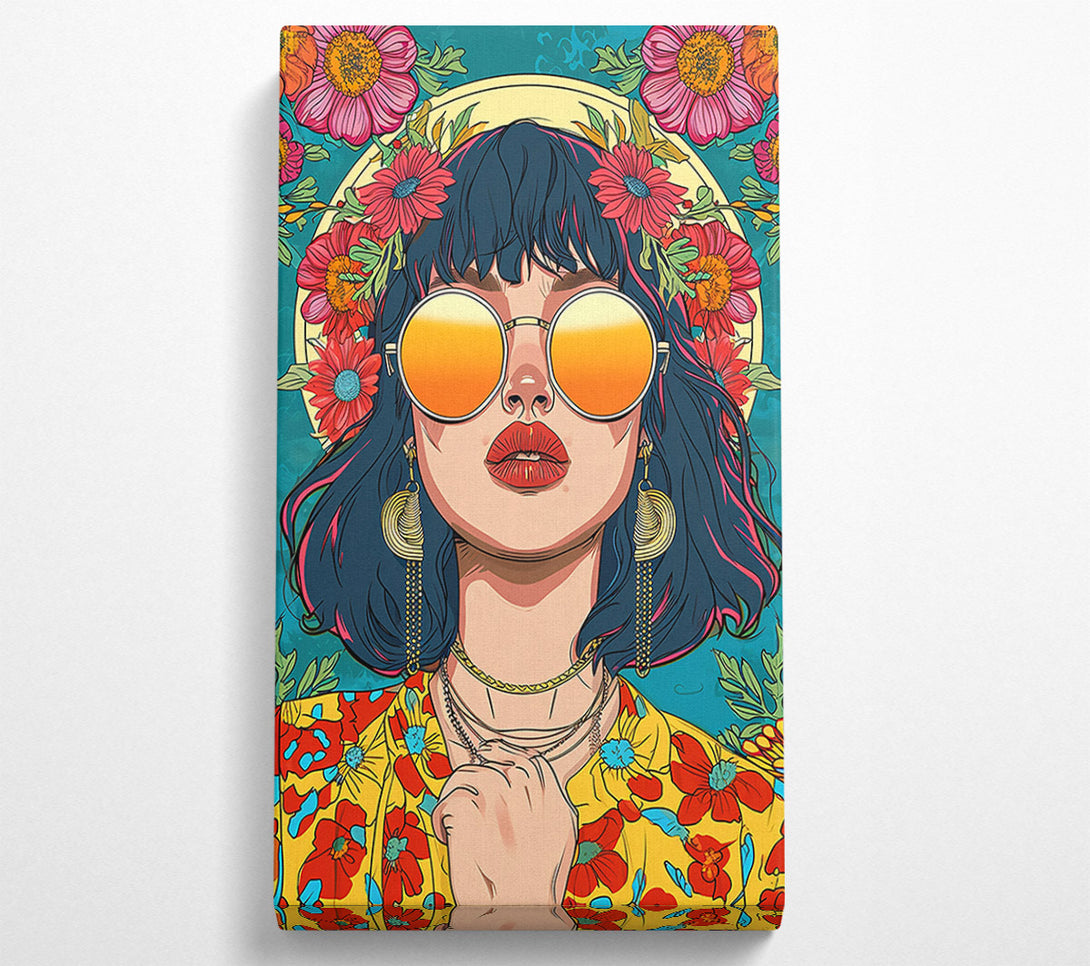  A Canvas Print of Golden Sun Gaze Canvas Wall Art
