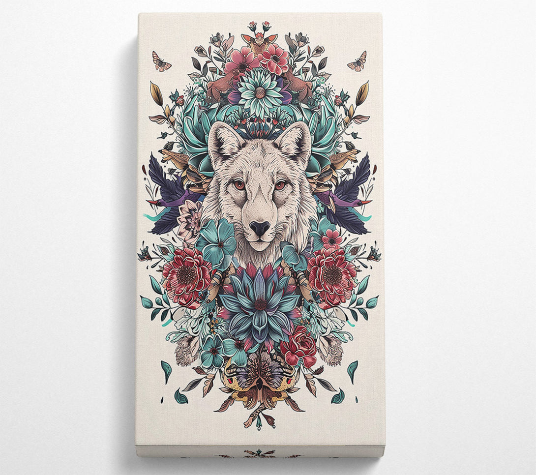  A Canvas Print of Crimson Wolf Bloom Canvas Art