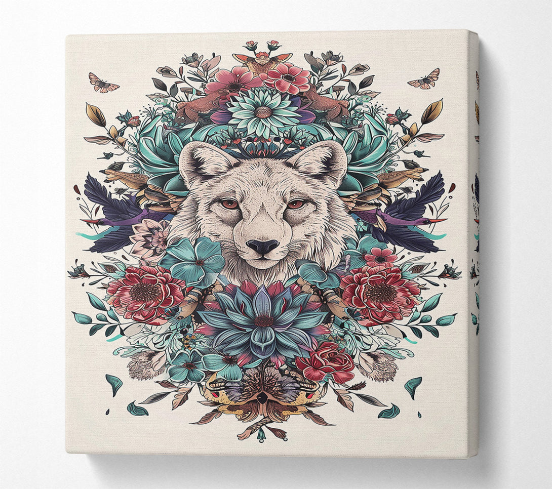  A Canvas Print of Crimson Wolf Bloom Canvas Art