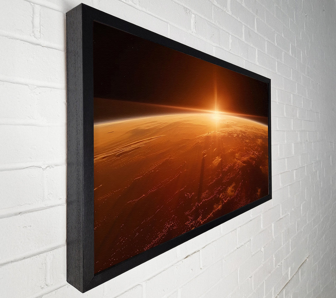  A Canvas Print of Orange Dawn'S Embrace Canvas Wall Art