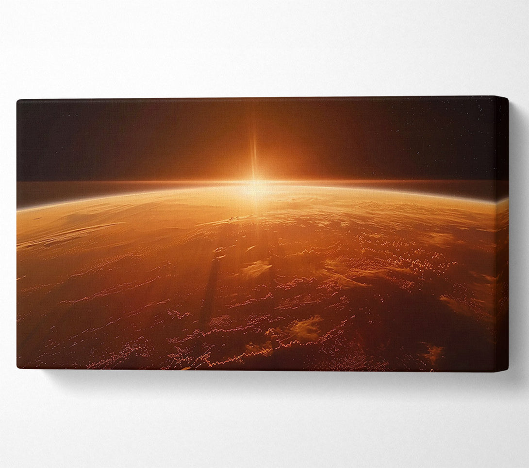  A Canvas Print of Orange Dawn'S Embrace Canvas Wall Art