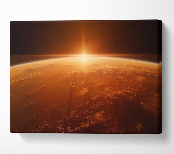  A Canvas Print of Orange Dawn'S Embrace Canvas Wall Art