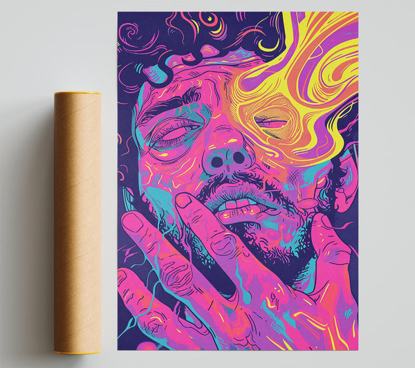 Pink Dreamscape Portrait Print