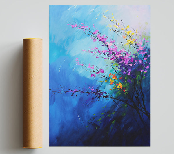 Blue Blossoms Dream Giclee Print