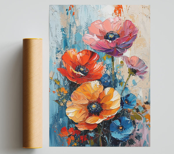 Orange Poppy Dreams Print