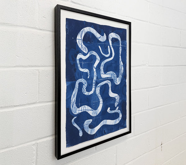 Indigo Maze Lines