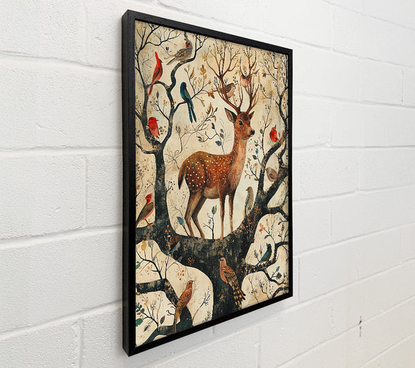 Golden Deer In Bloom.