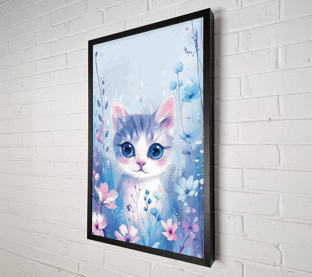  A Canvas Print of Blue Eyes In Bloom Canvas Wall Art