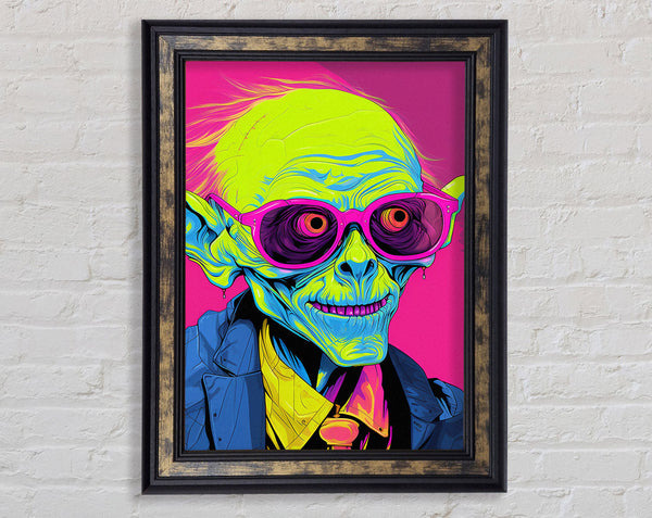 Hipster Goblin Framed Print