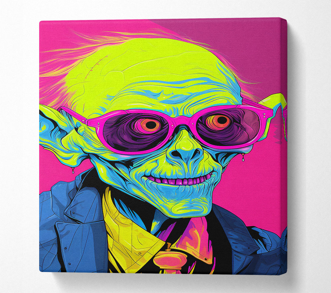  A Canvas Print of Hipster Goblin Canvas Art