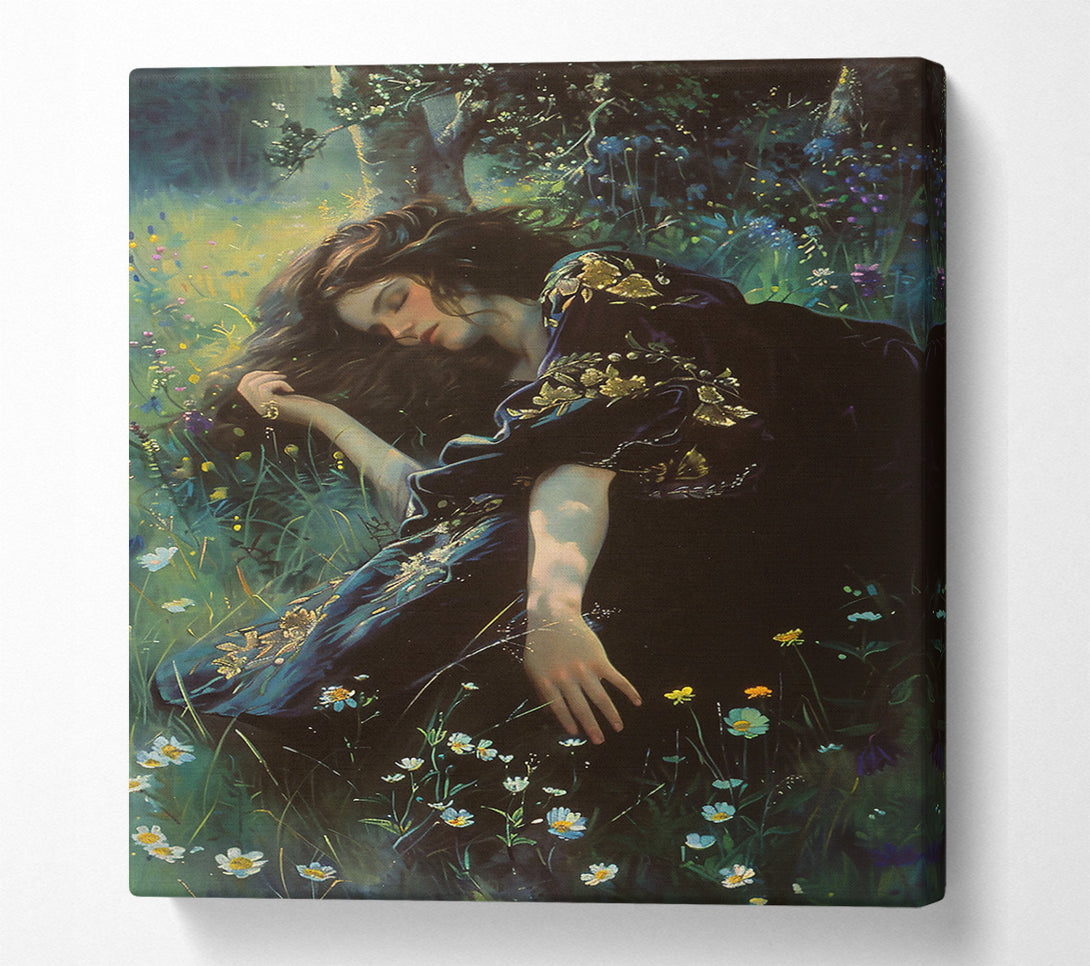  A Canvas Print of Emerald Dream Slumber Canvas Print