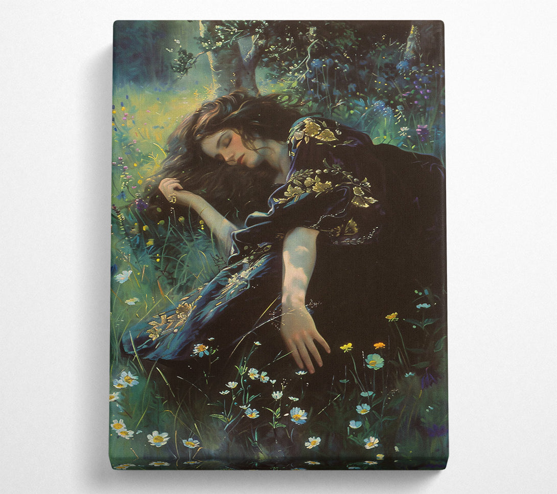  A Canvas Print of Emerald Dream Slumber Canvas Print