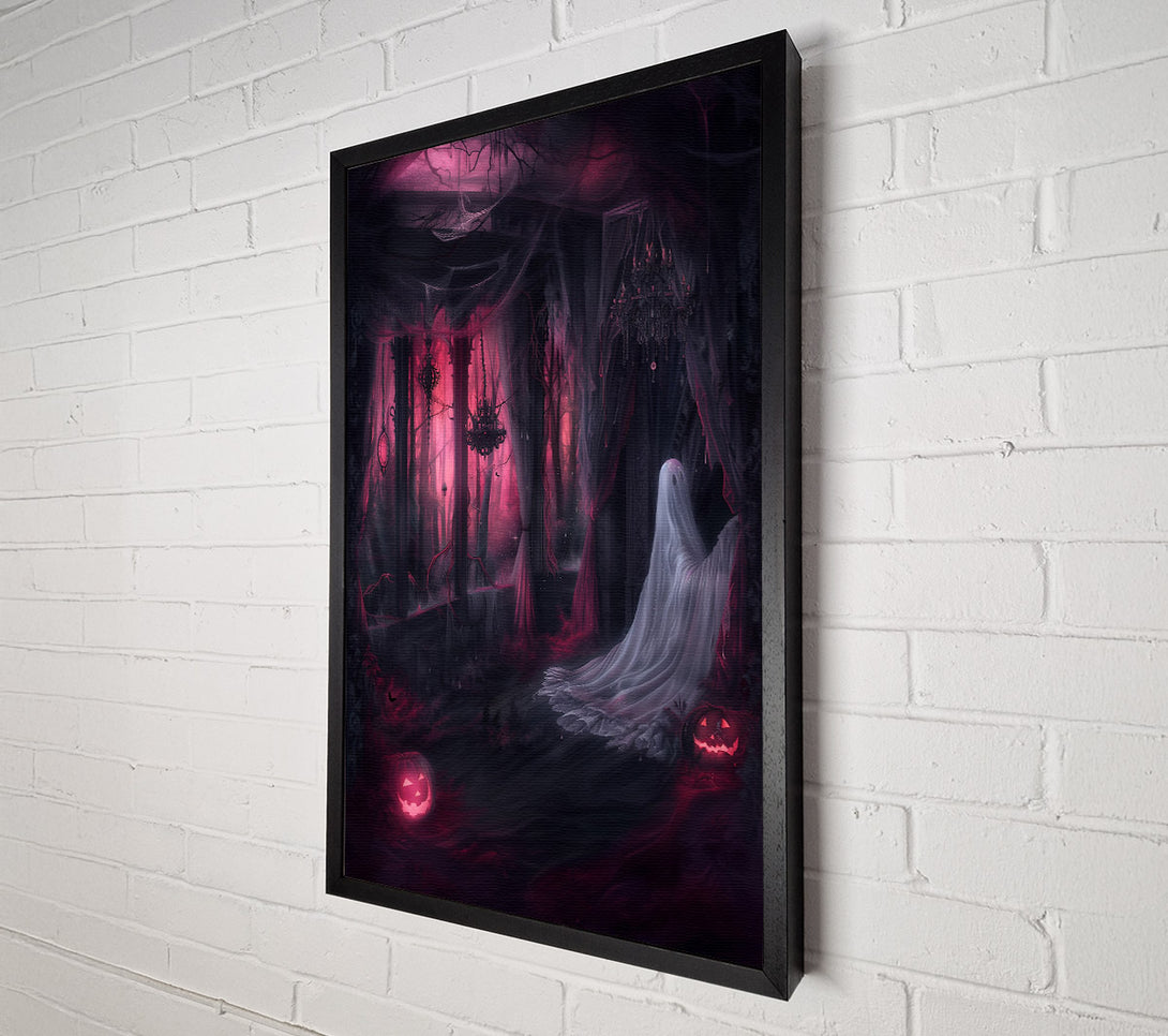  A Canvas Print of Crimson Forest Ghost Canvas Wall Art
