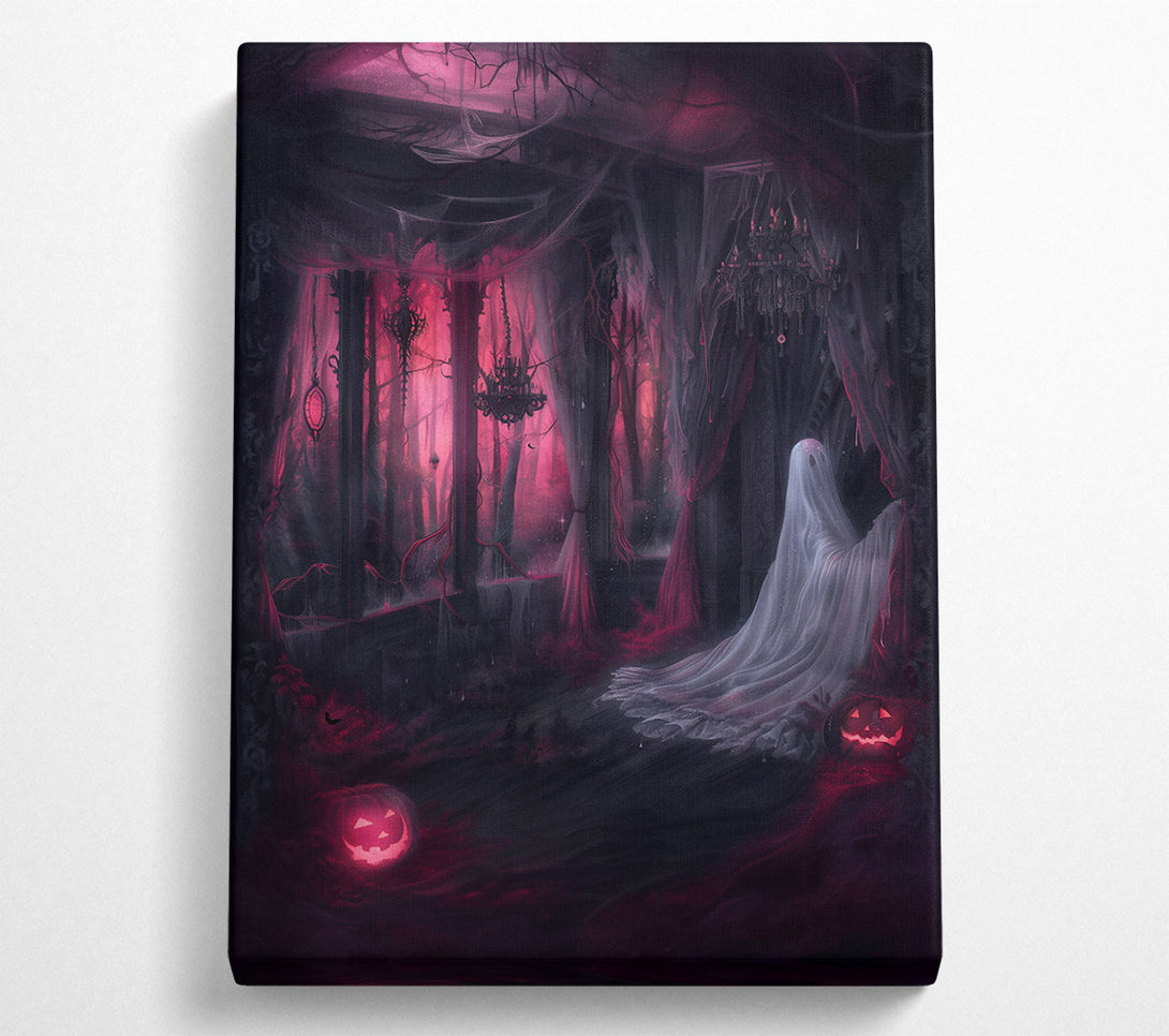 A Canvas Print of Crimson Forest Ghost Canvas Wall Art