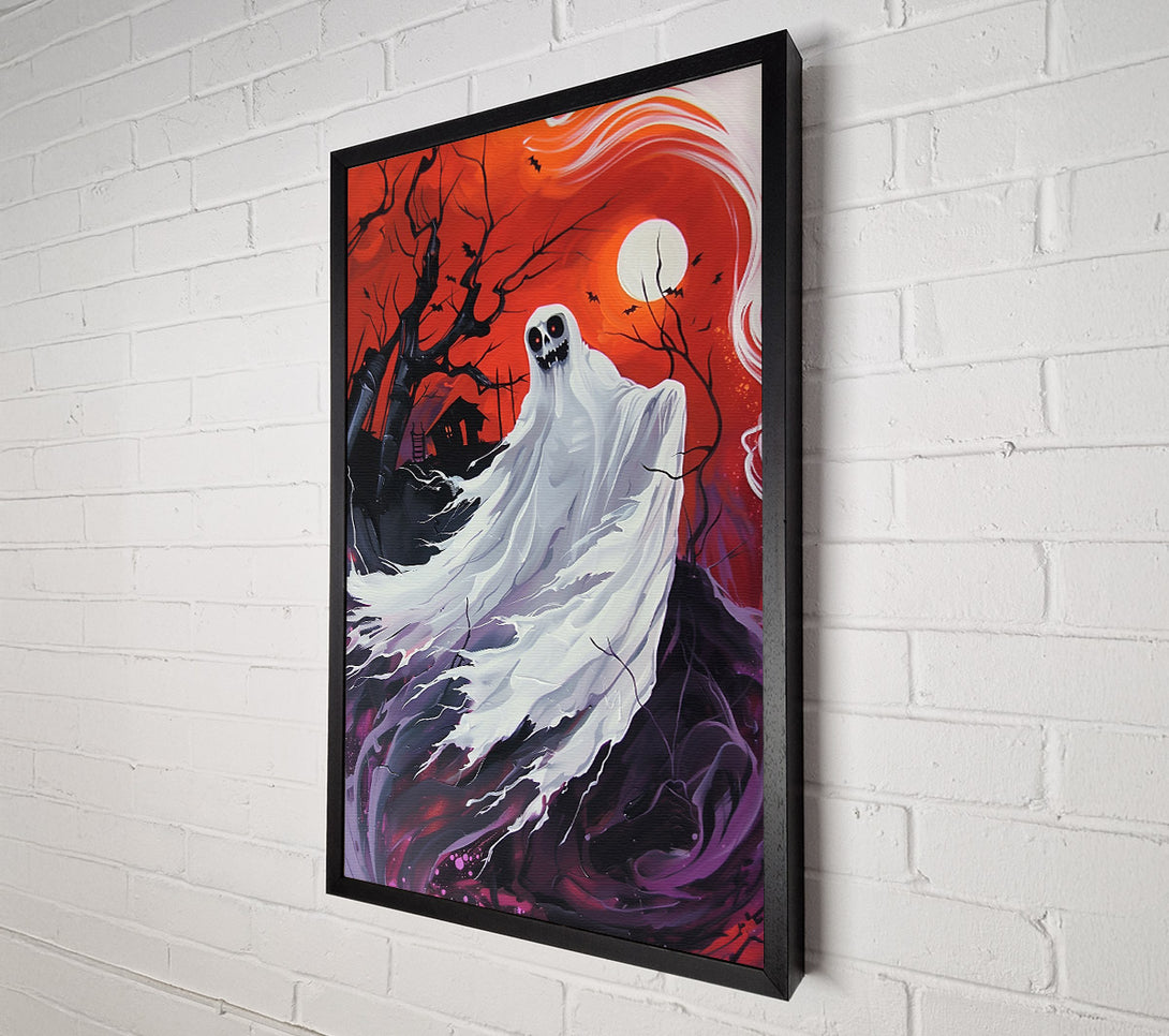 A Canvas Print of Crimson Ghostly Embrace Canvas Wall Art