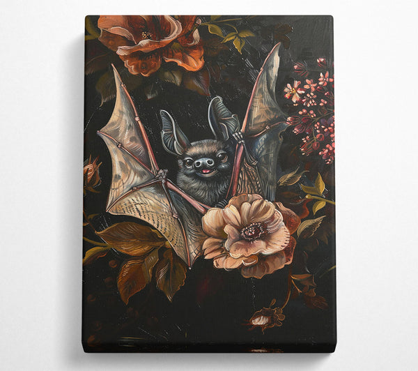  A Canvas Print of Crimson Bat Bloom Canvas Wall Art