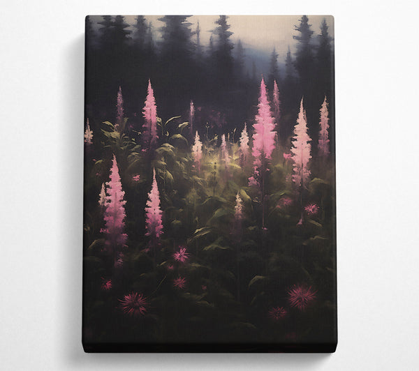  A Canvas Print of Pink Forest Bloom Canvas Print