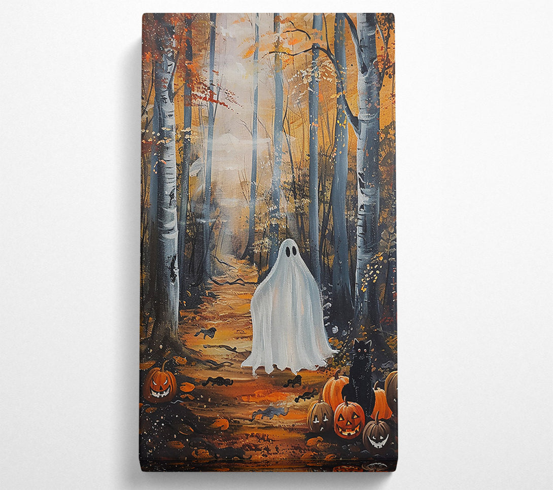  A Canvas Print of Golden Ghostly Forest Canvas Art