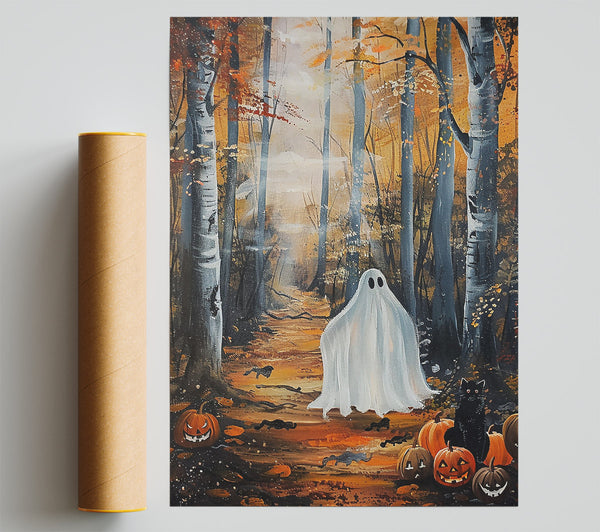 Golden Ghostly Forest Print