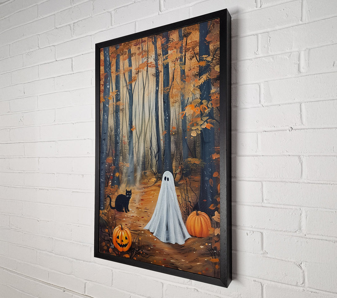  A Canvas Print of Autumn'S Ghostly Trail Canvas Print